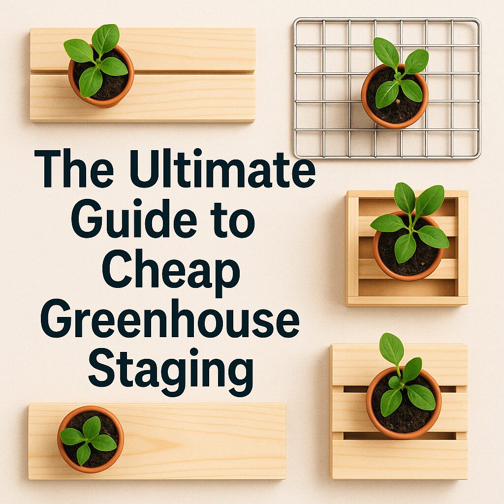 cheap greenhouse staging