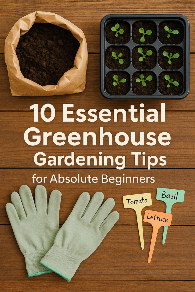 greenhouse gardening tips for beginners