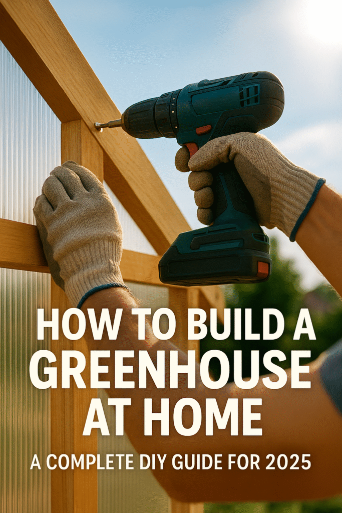 how to build a greenhouse at home